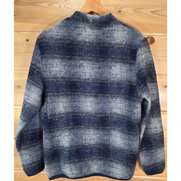 Universal Works Wool Button Down Cardigan Chore Sweater Grey Men's READ - Picture 3 of 11